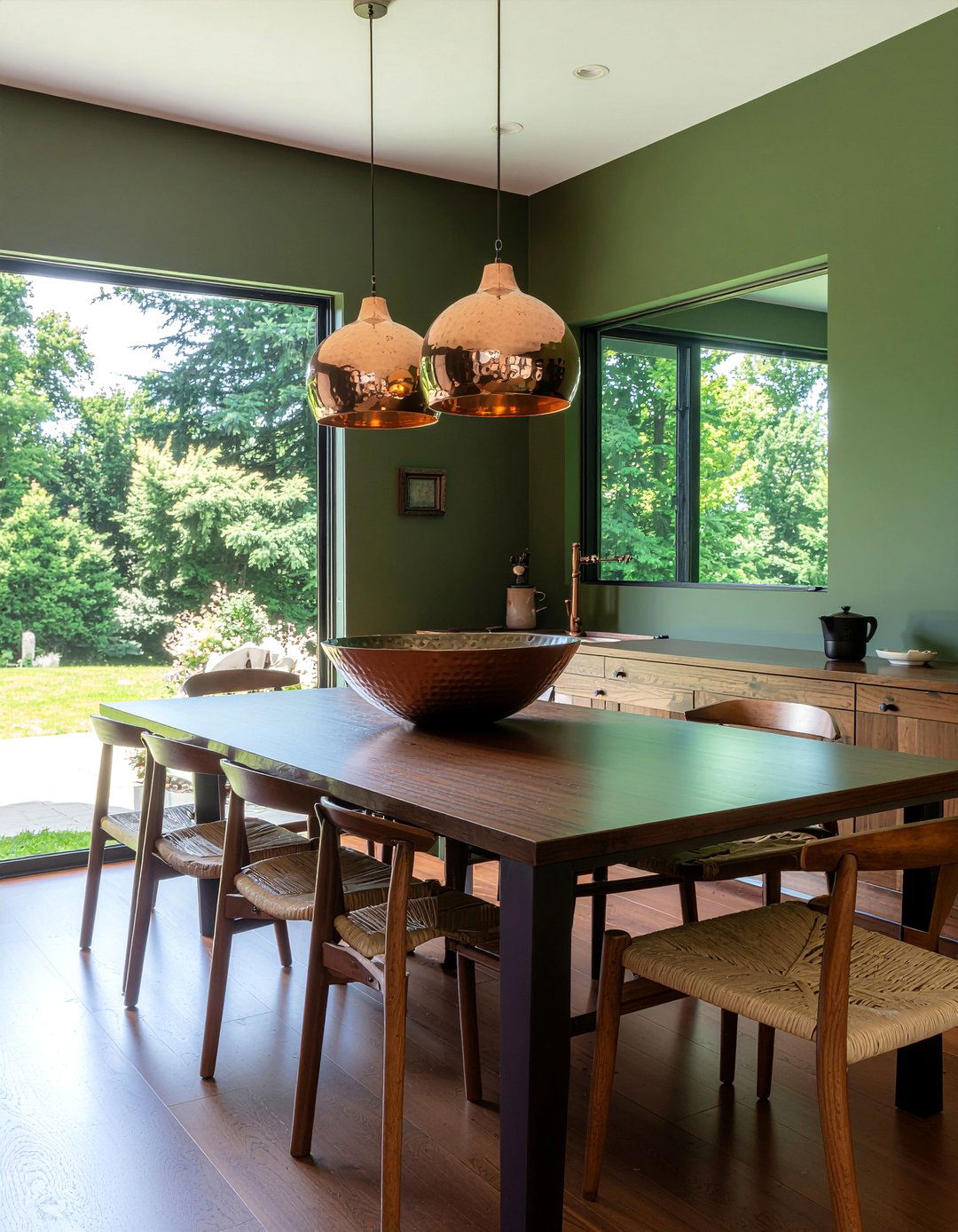 Copper kitchen accents - 30 meadow dining room ideas