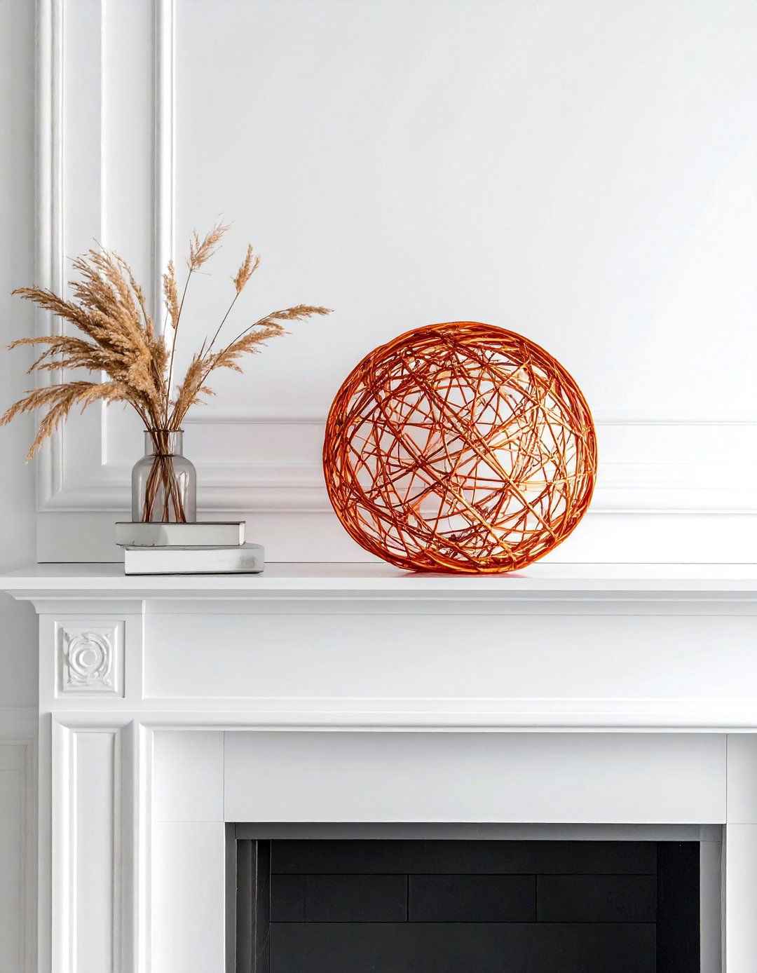 Copper wire ball - 30 sphere decor ideas