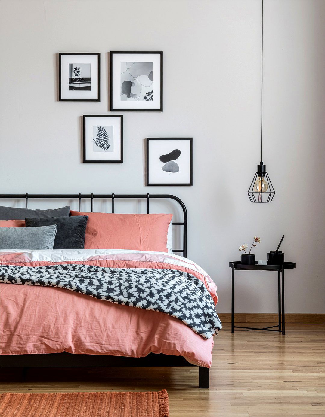 Coral And Black Bedroom - 30 coral bedroom ideas