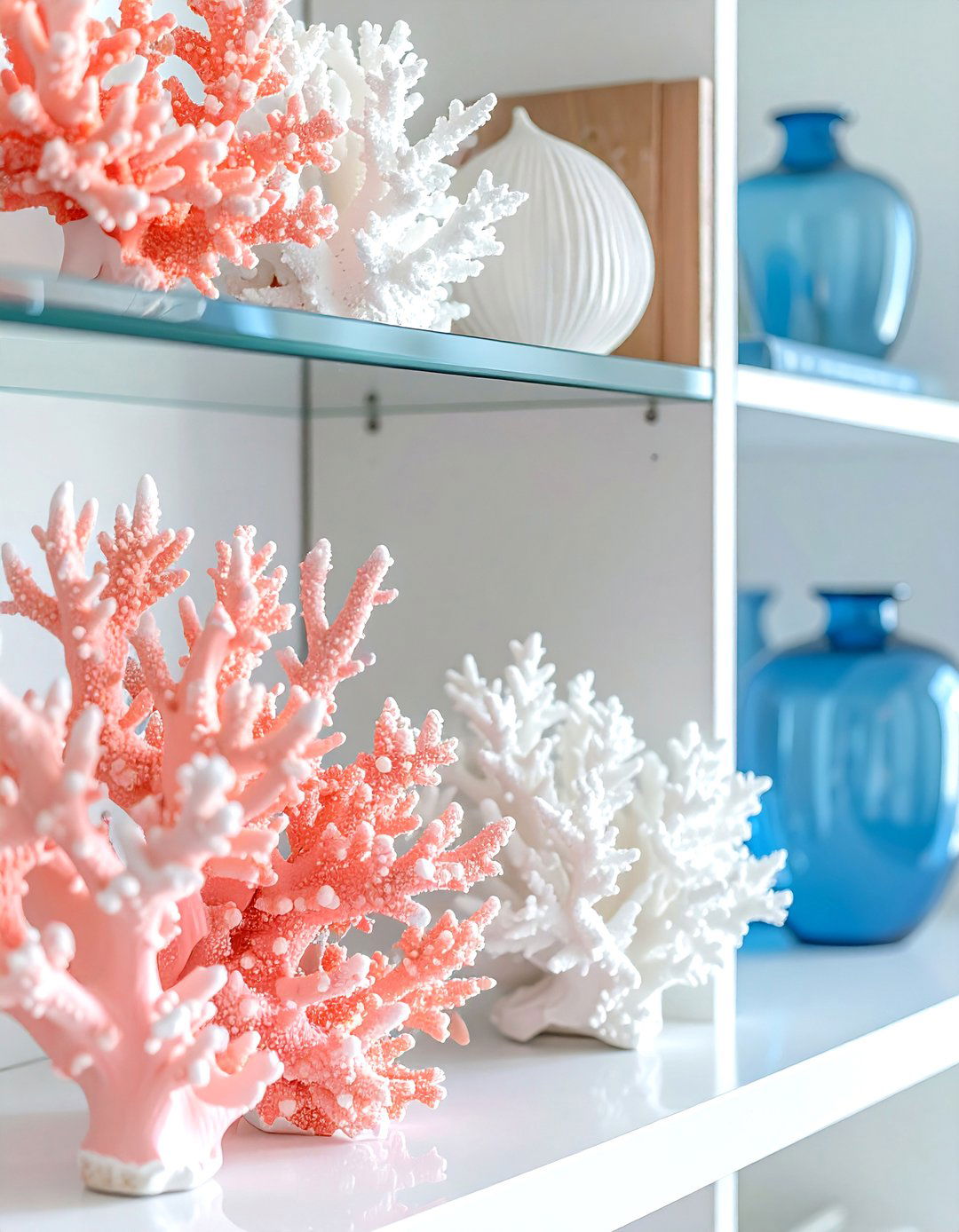 Coral Decorative Accents - 30 mermaid bedroom ideas