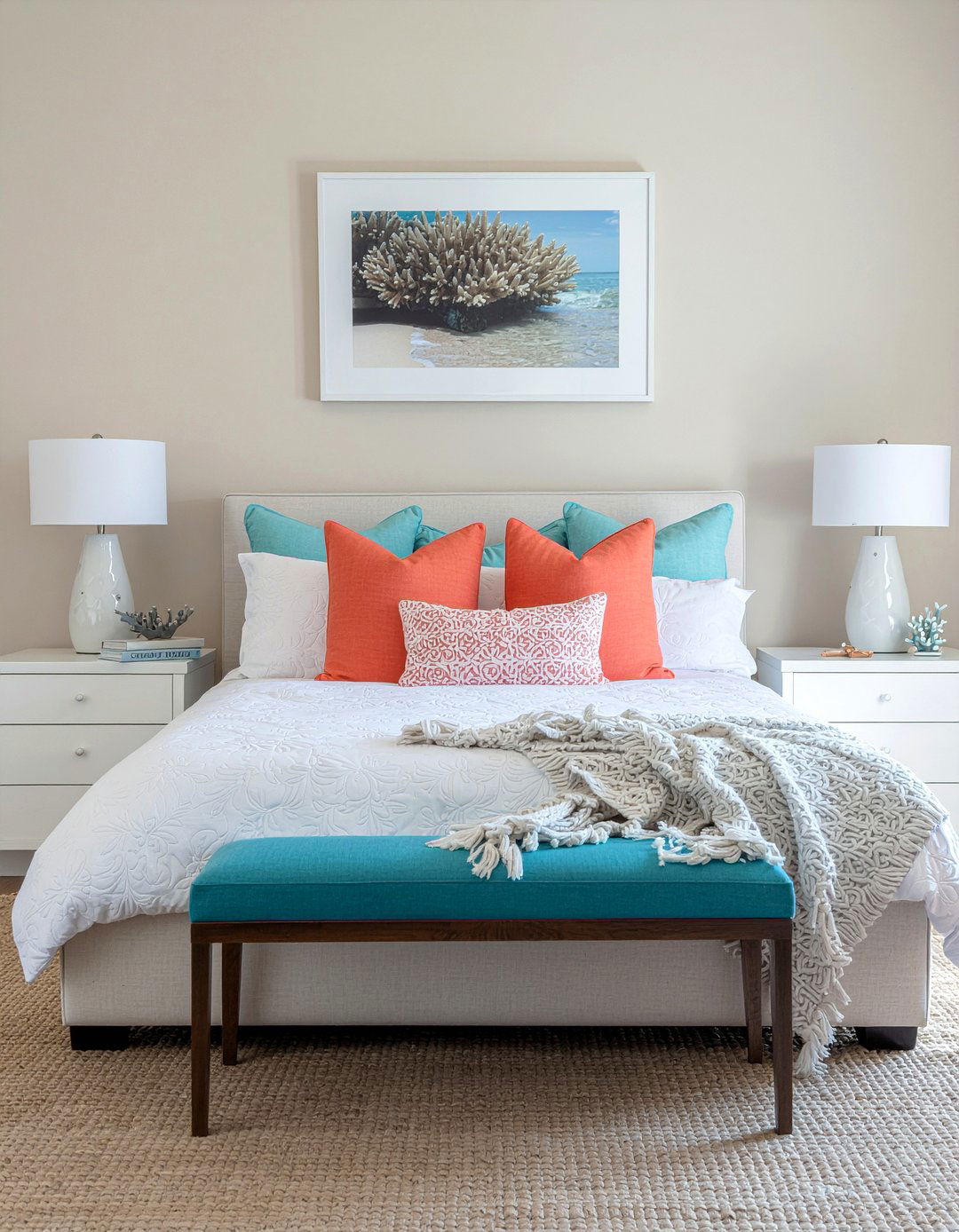 Coral Reef Bedroom - 30 ocean themed bedroom ideas