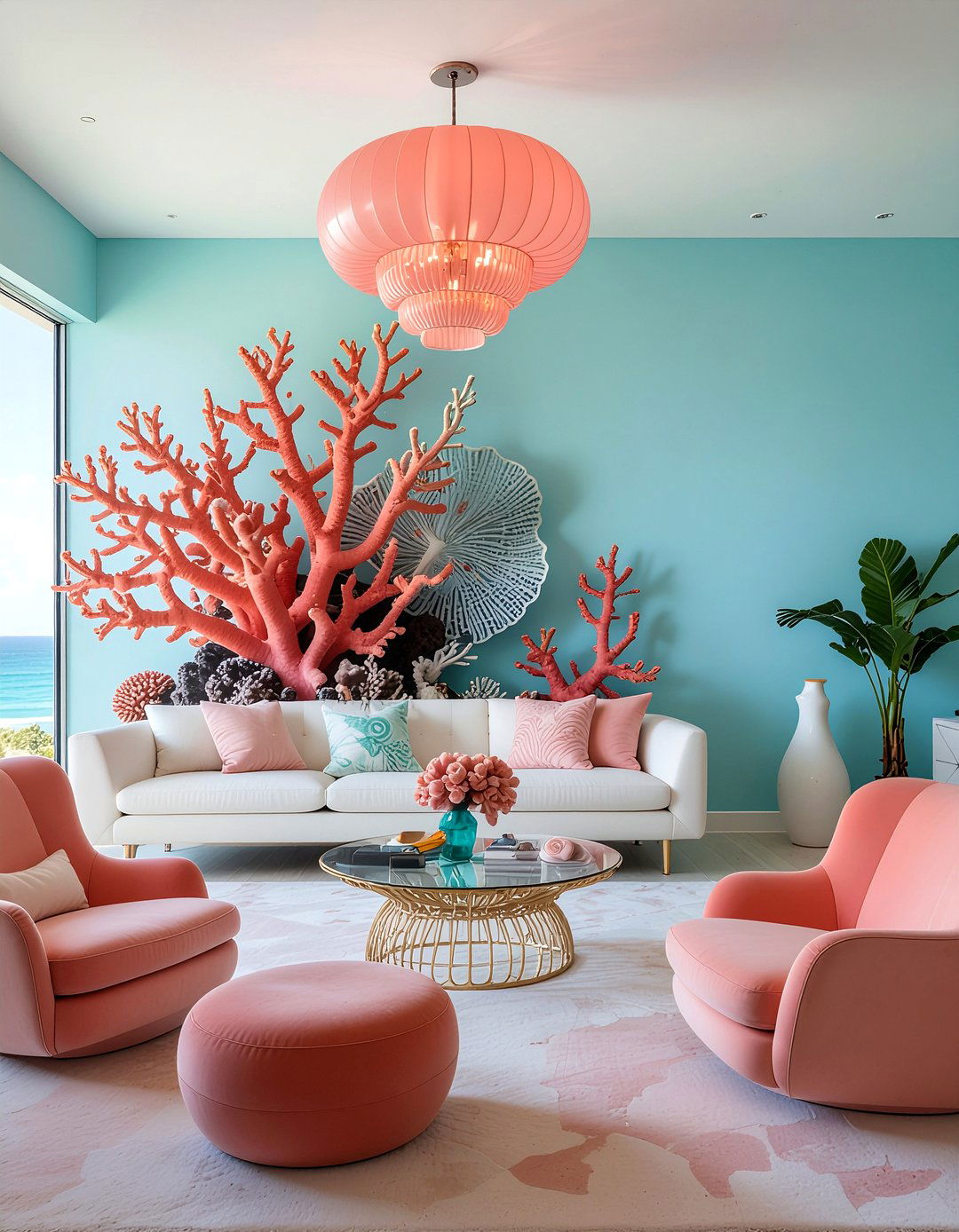 Coral Reef Living Room Theme - 30 beach themed living room ideas