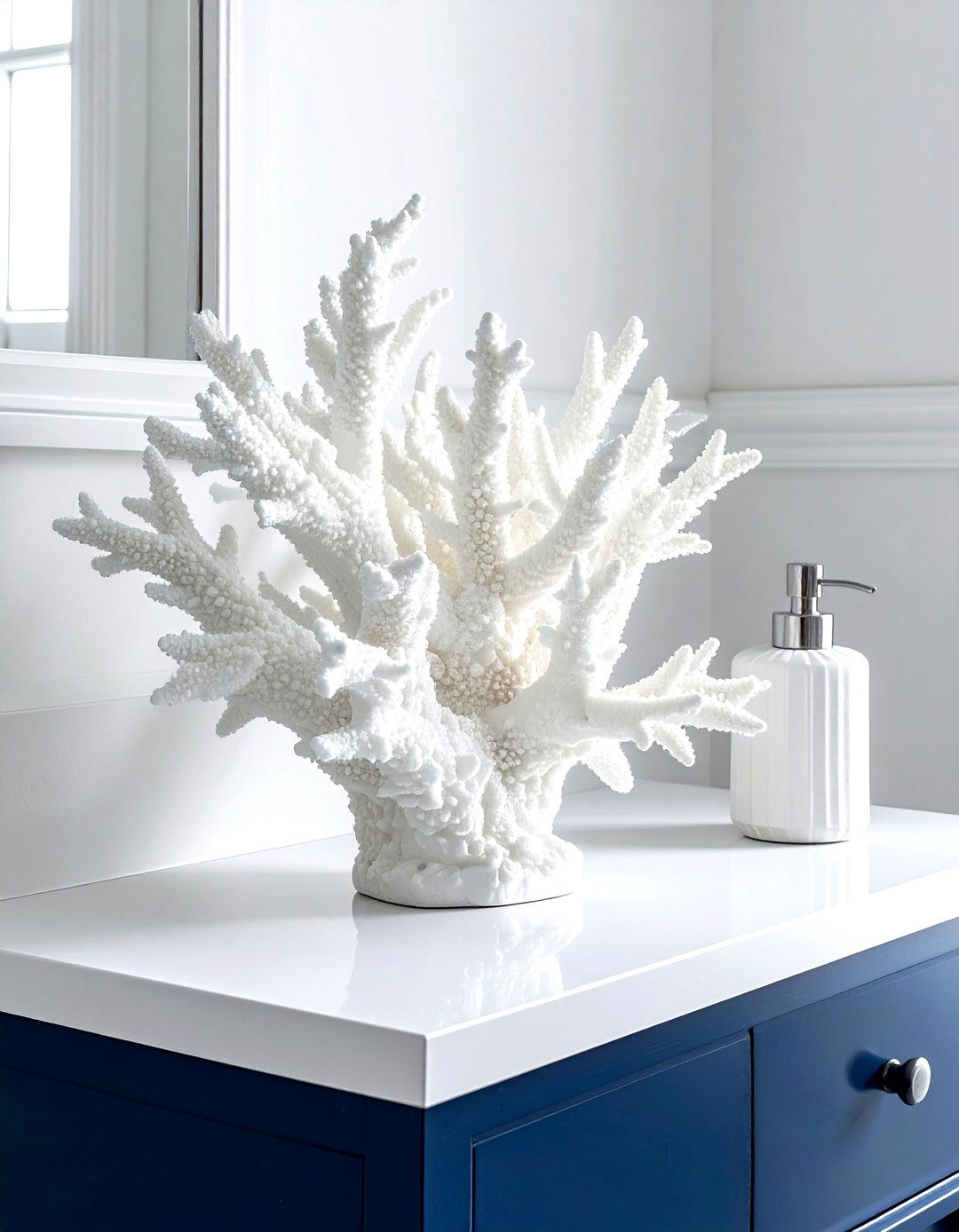 Coral Sculpture - 30 nautical bathroom ideas