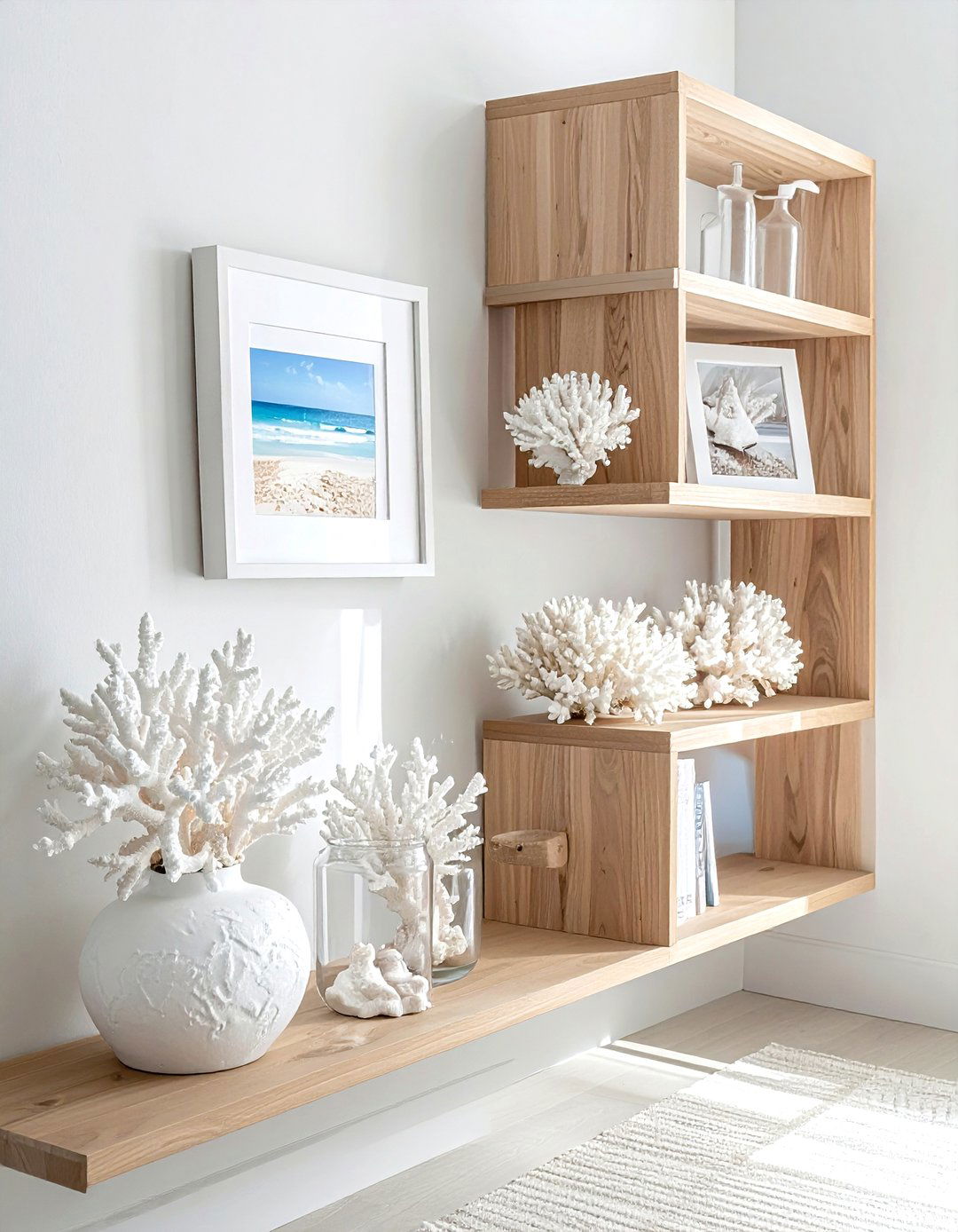 Coral Shelf Styling - 30 ocean decor ideas