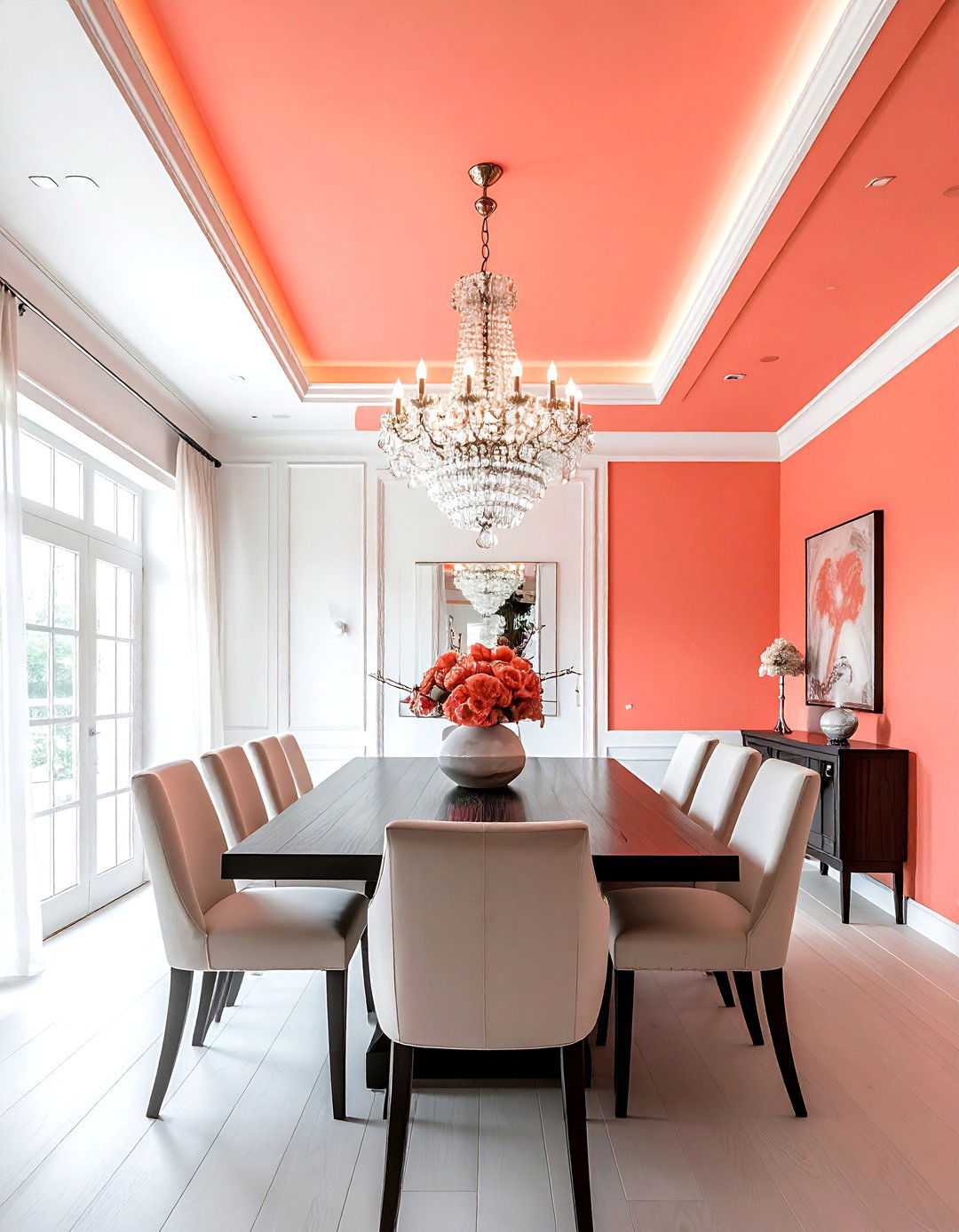 Coral ceiling paint - 30 coral decor ideas