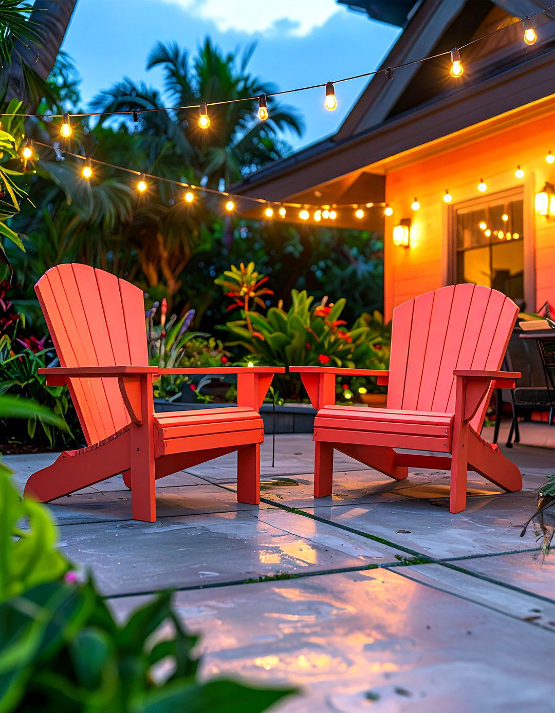 Coral outdoor patio - 30 coral decor ideas