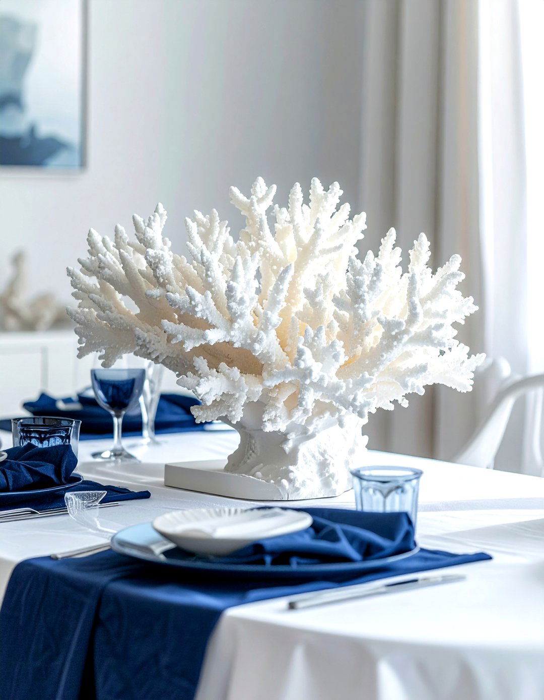 Coral reef sculpture - 30 nautical dining room ideas