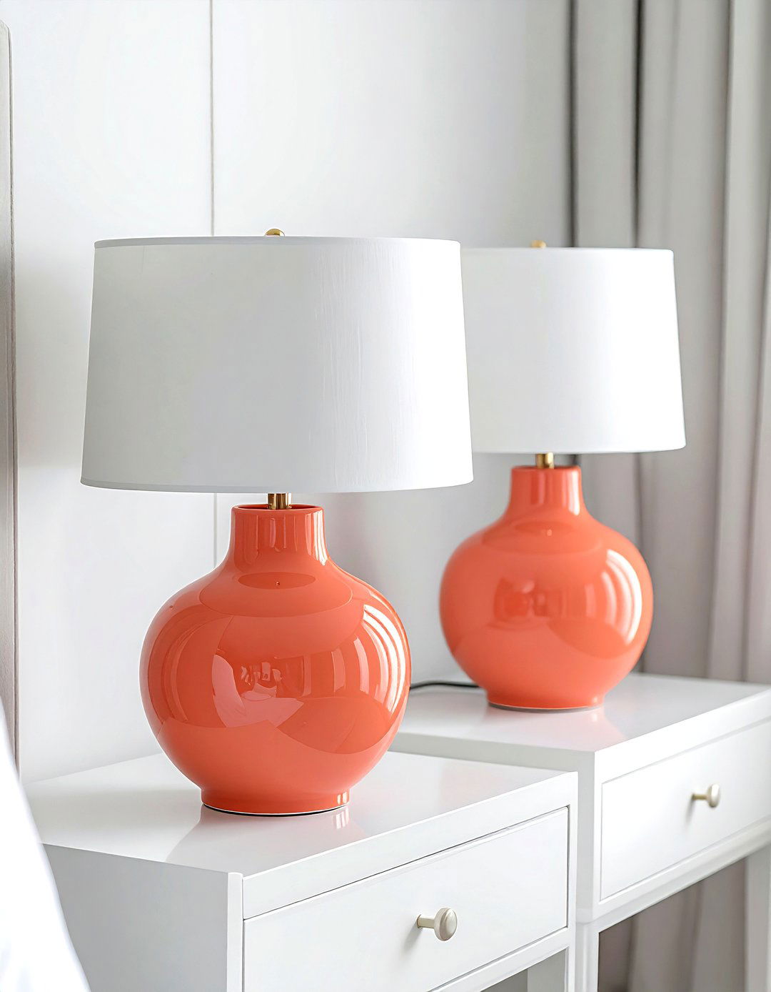 Coral table lamps - 30 coral decor ideas