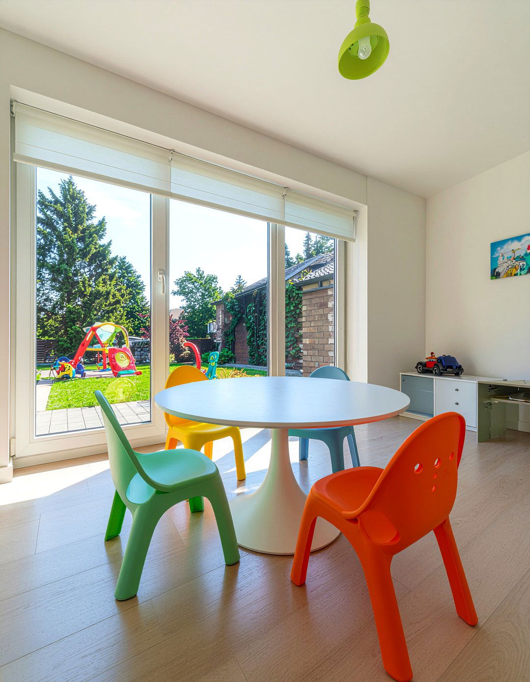 Cordless Roman Shades - 30 dining room roman shade ideas