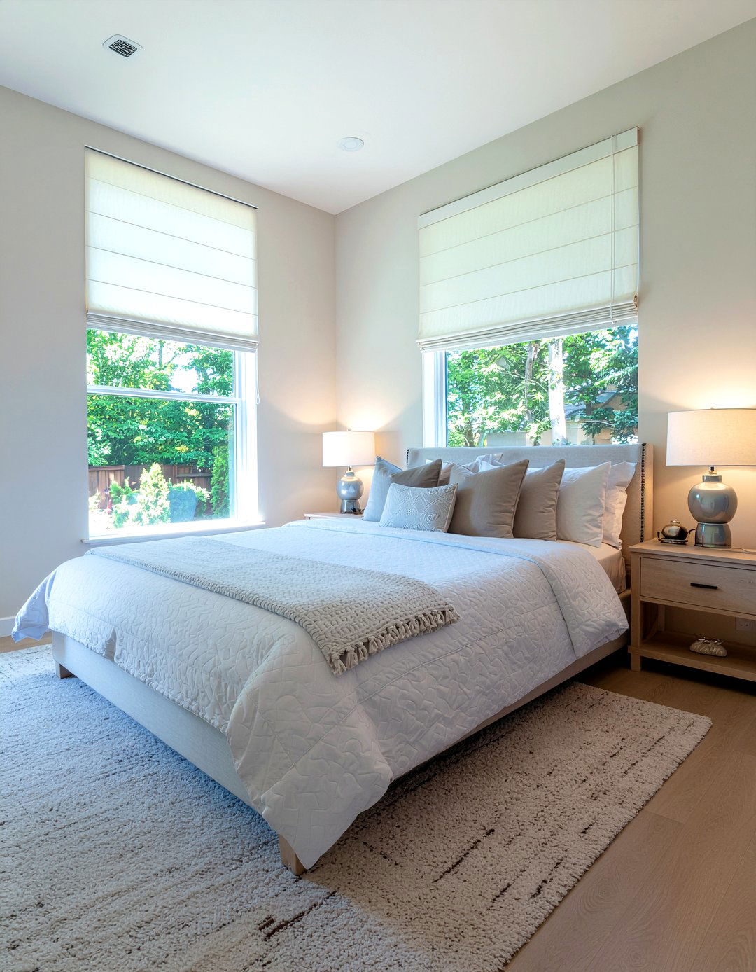 Cordless roman shades - 30 bedroom roman shades