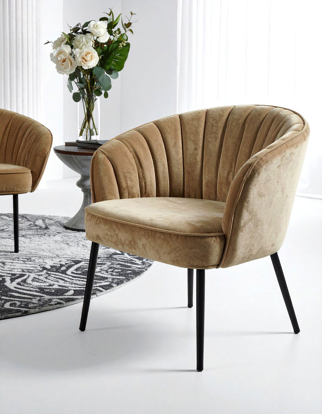 Corduroy Chair Cover Iron Leg - 30 dining room texture layering ideas