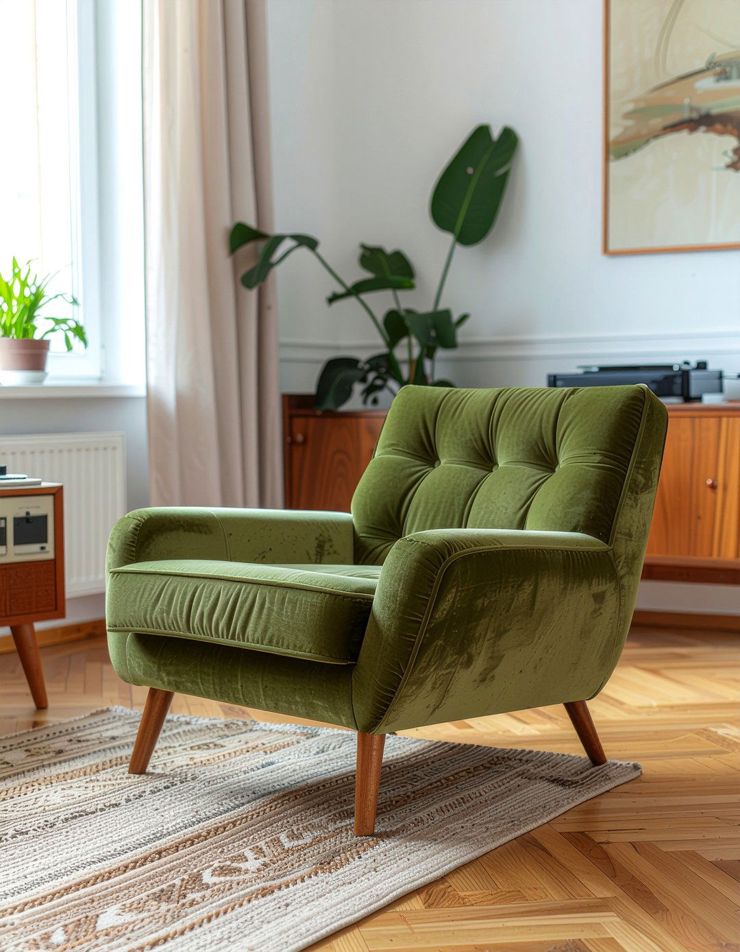 Corduroy Oversized Armchair - 30 living room lounge chairs