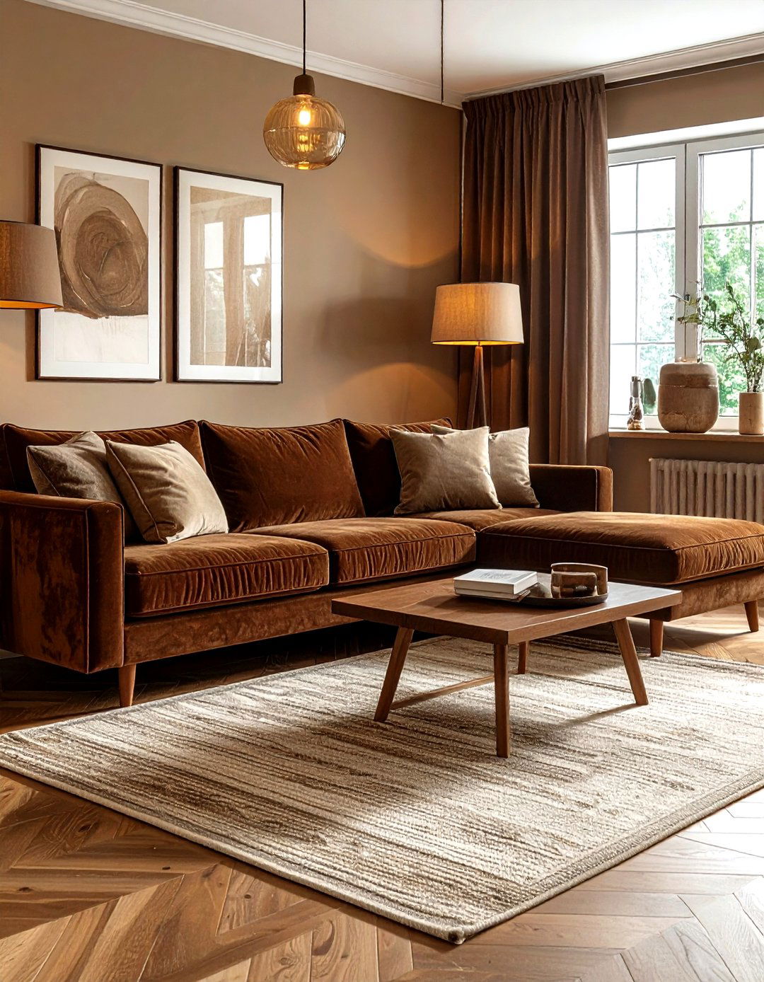 Corduroy sofa living room - 30 living room texture layering ideas