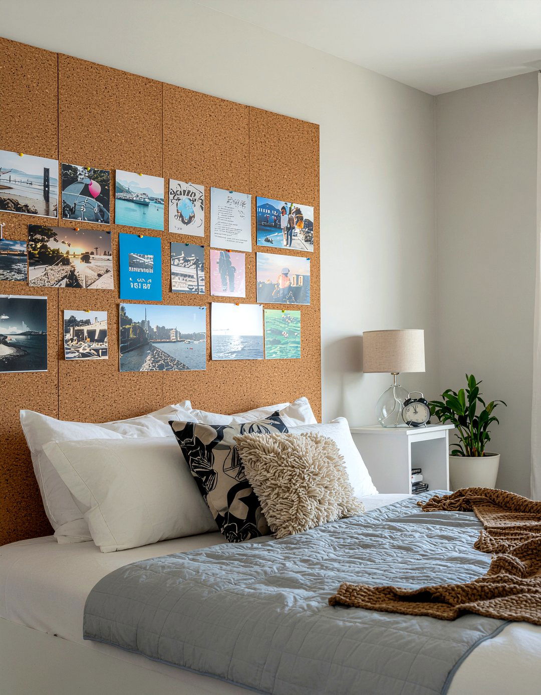 Cork Board Gallery Wall - 30 teenage boy bedroom ideas