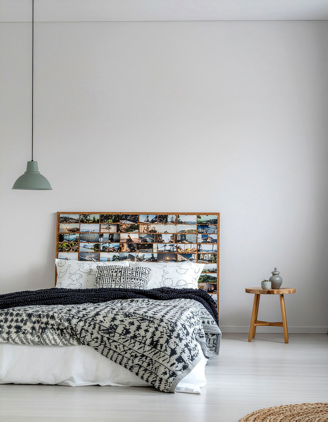 Cork Board Photo Wall - 30 bedroom photo displays