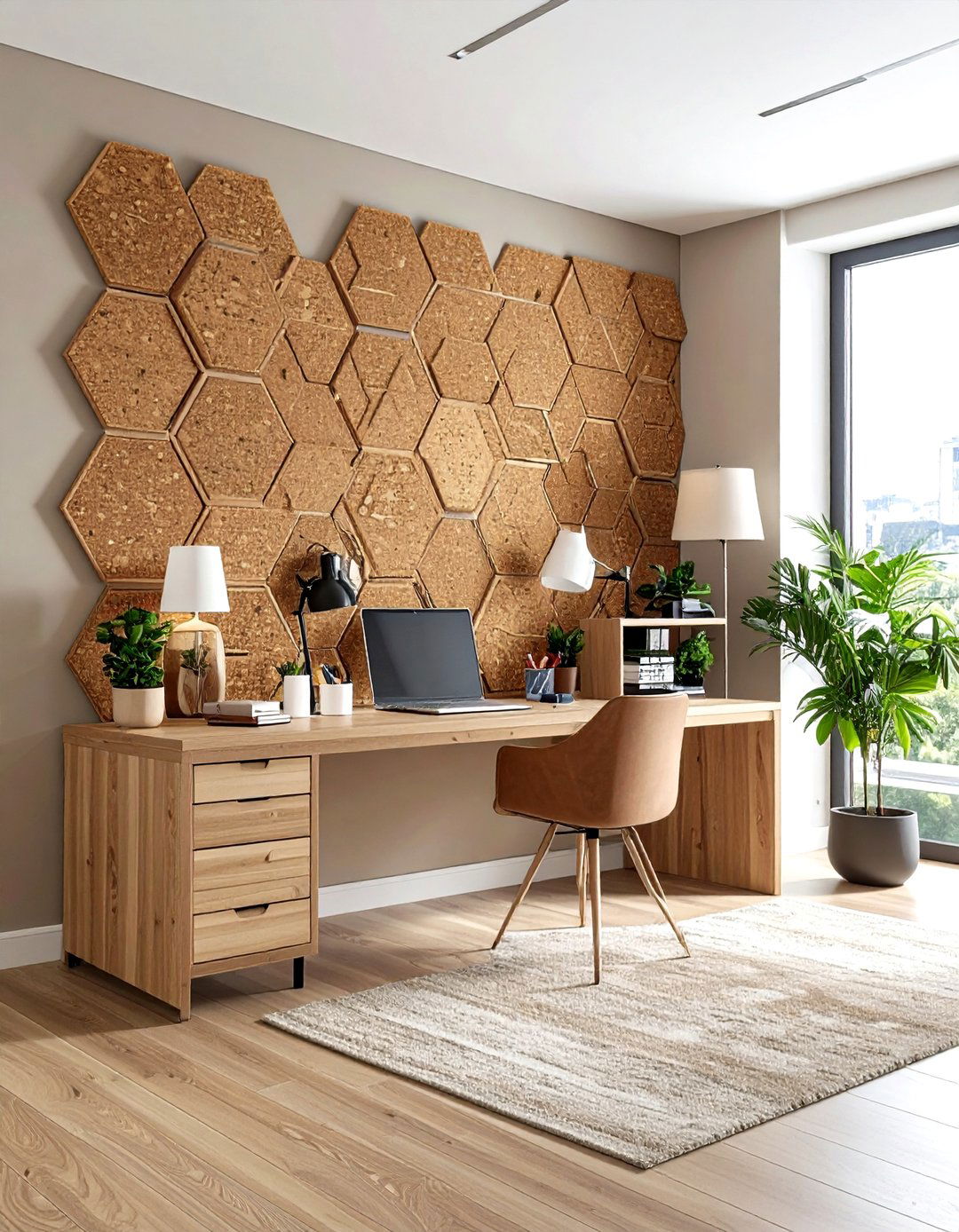 Cork Board Wall - 30 no damage decor ideas