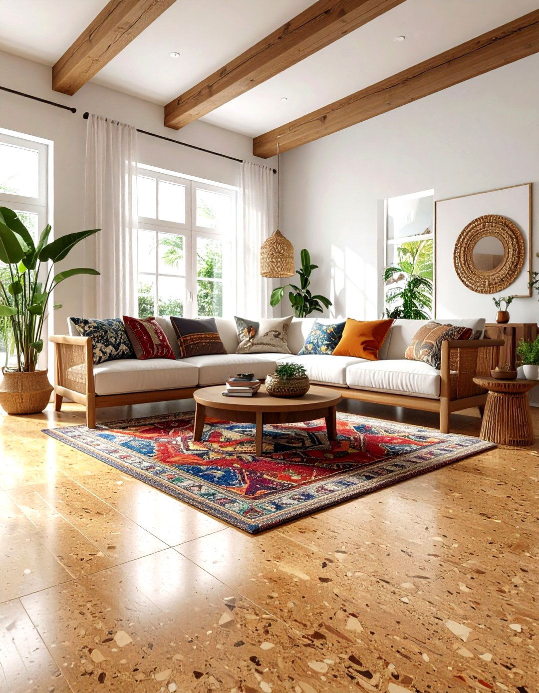 Cork Flooring - 30 living room flooring ideas