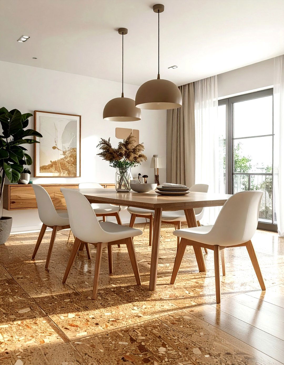 Cork Flooring - 30 dining room floor design ideas