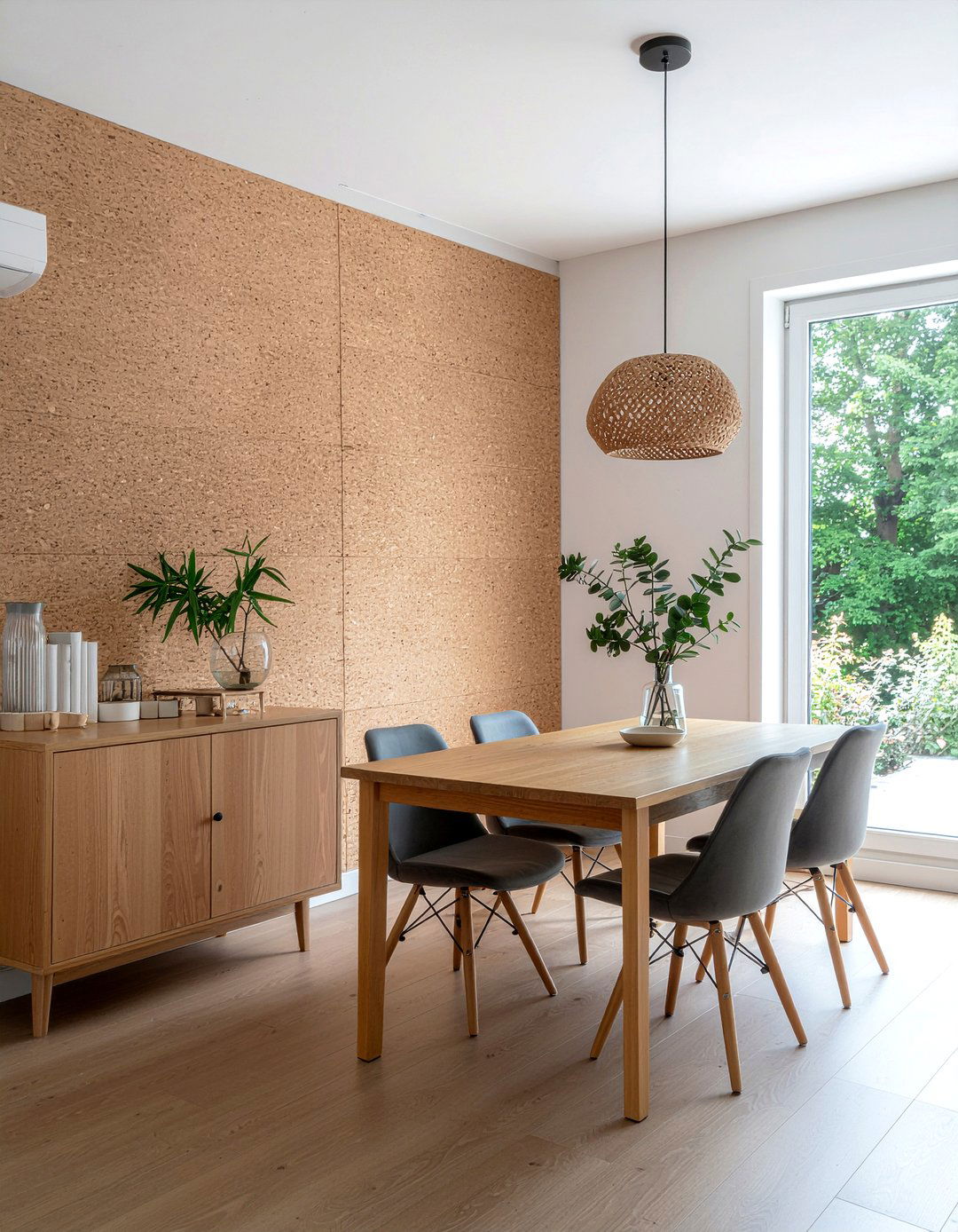 Cork Wall - 30 dining room accent wall ideas