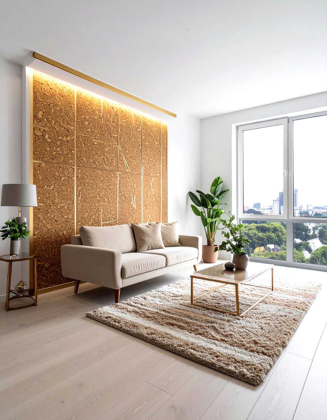 Cork Wallpaper Metallic Trim - 30 dining room texture layering ideas