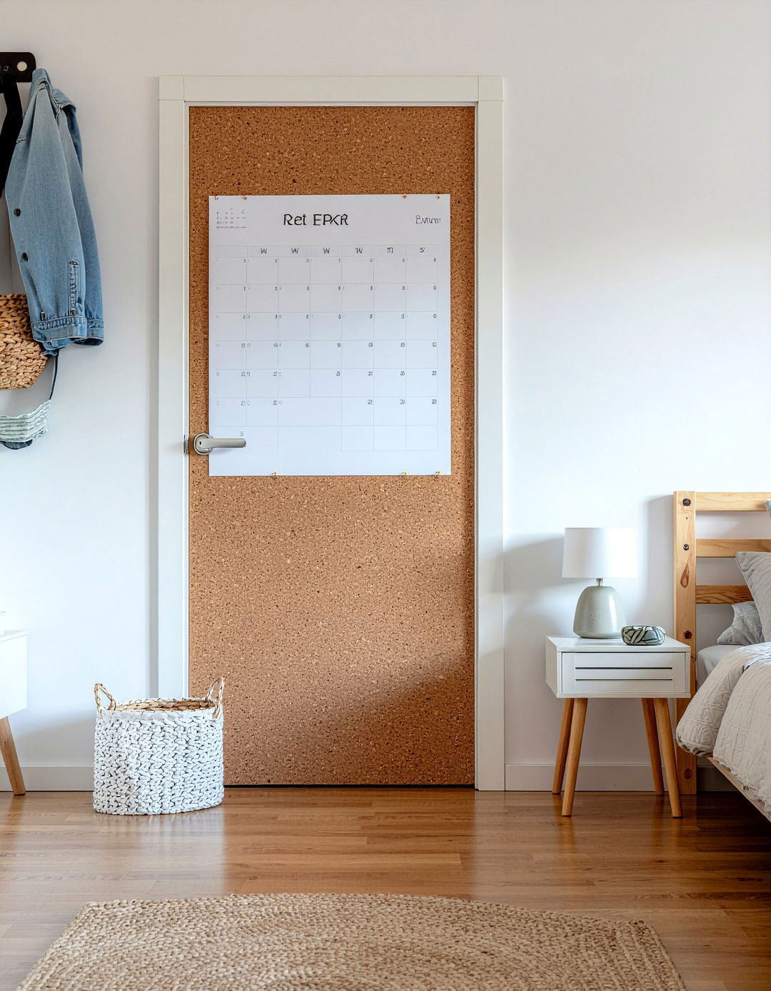 Cork board door - 30 bedroom cork boards