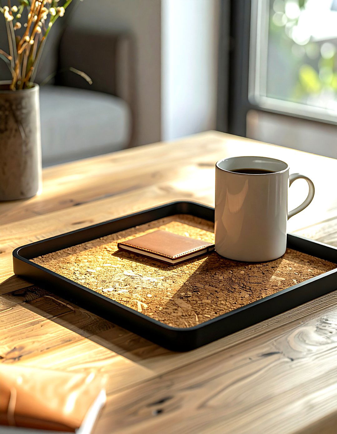 Cork bottom tray - 30 living room catch all trays