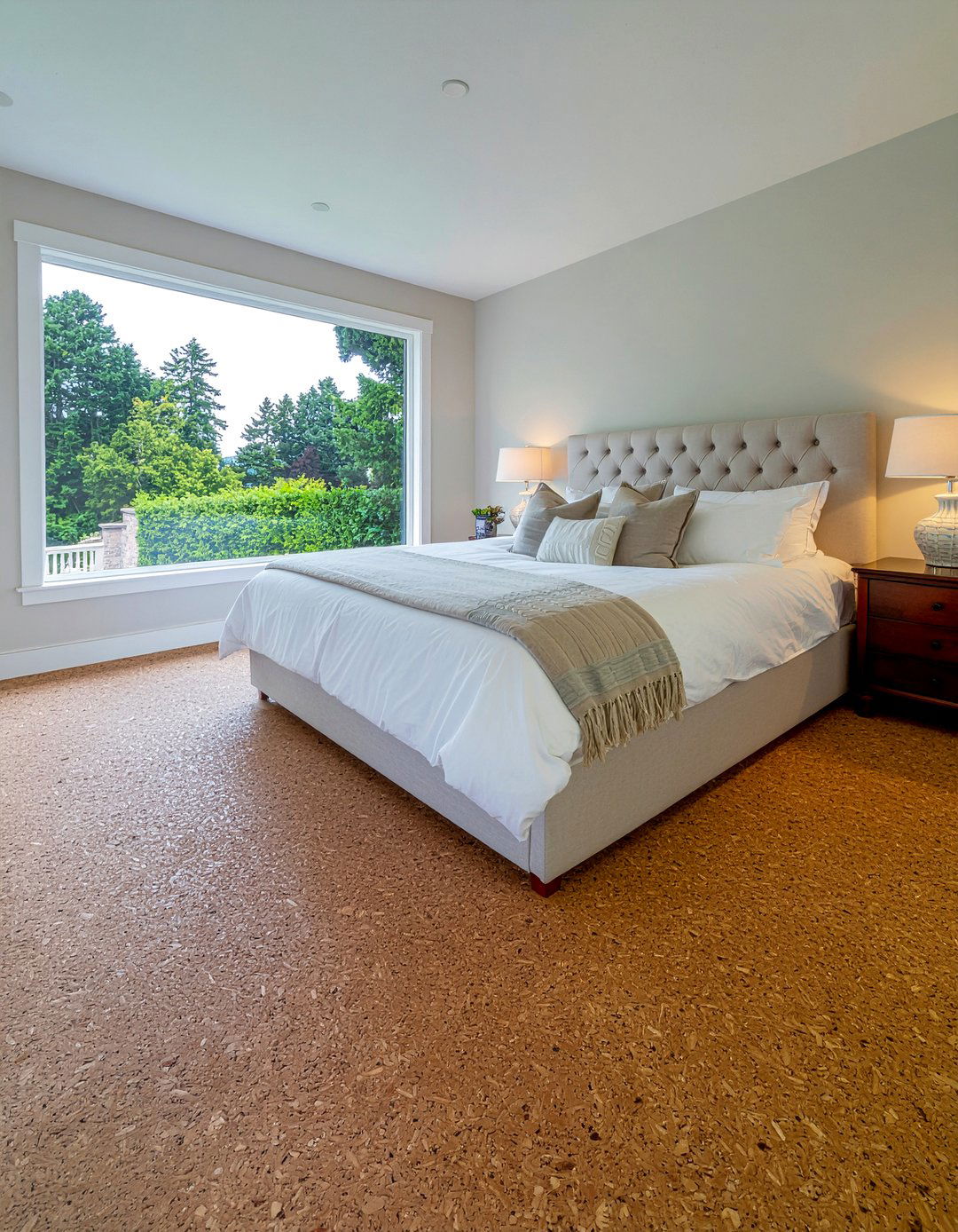 Cork flooring for master bedroom - 30 bedroom cork flooring ideas