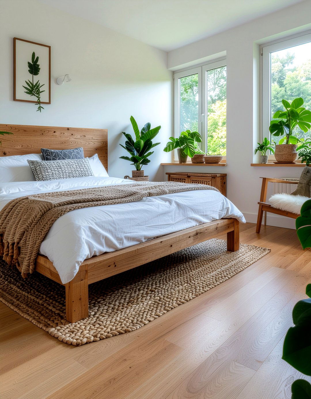 Cork mosaic flooring bedroom - 30 bedroom cork flooring ideas