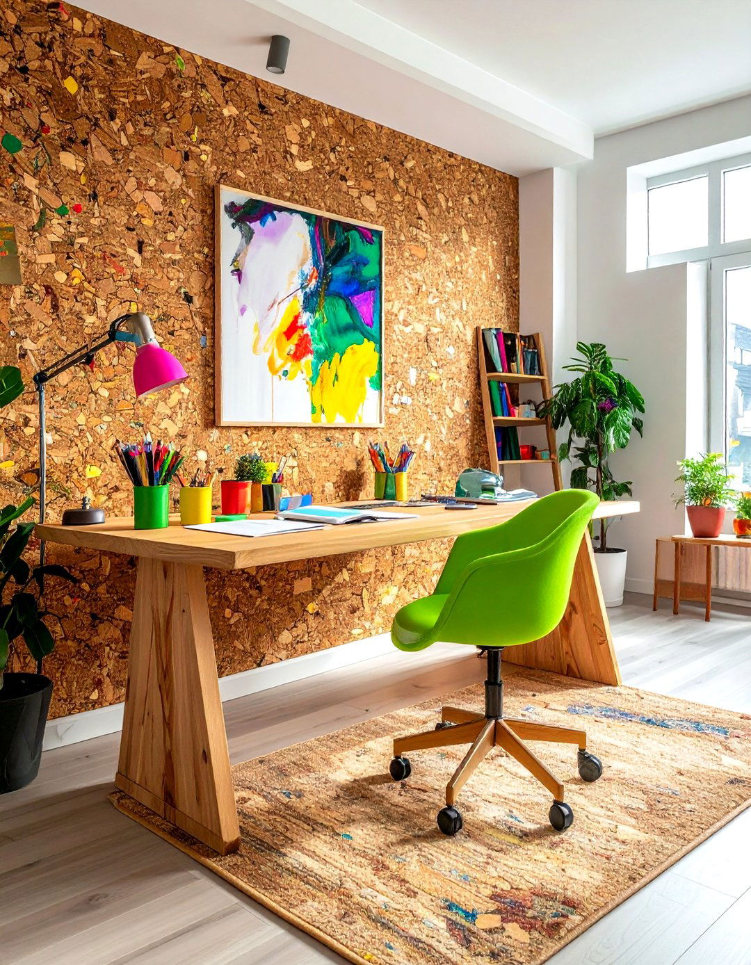 Cork wallpaper - 30 textured wallpaper ideas