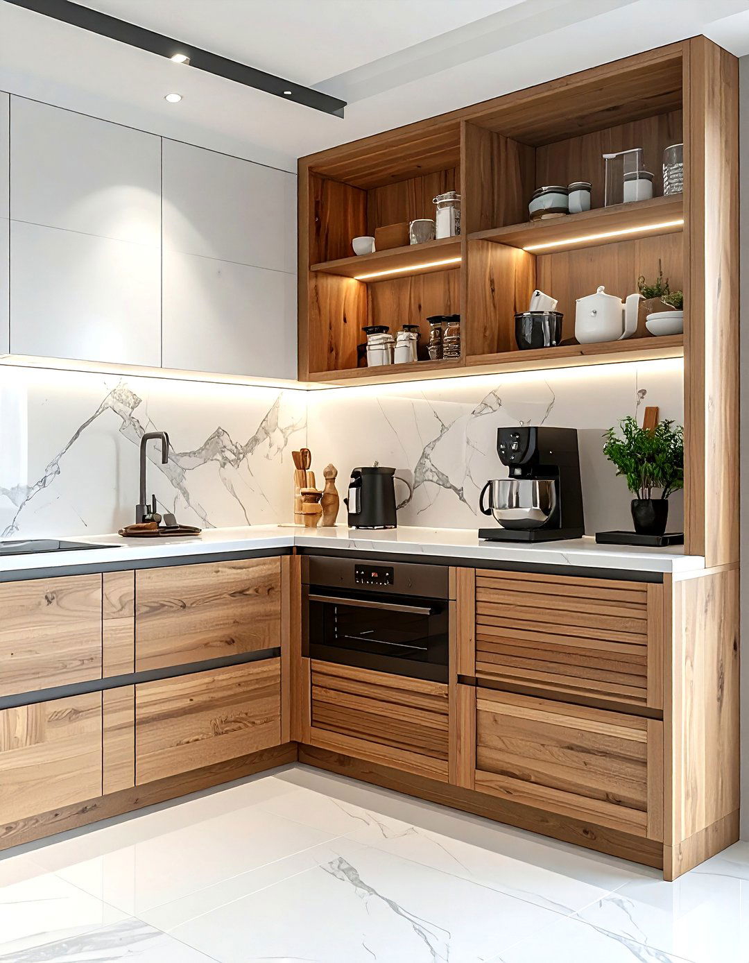 Corner Appliance Garage - 30 corner cabinet kitchen ideas