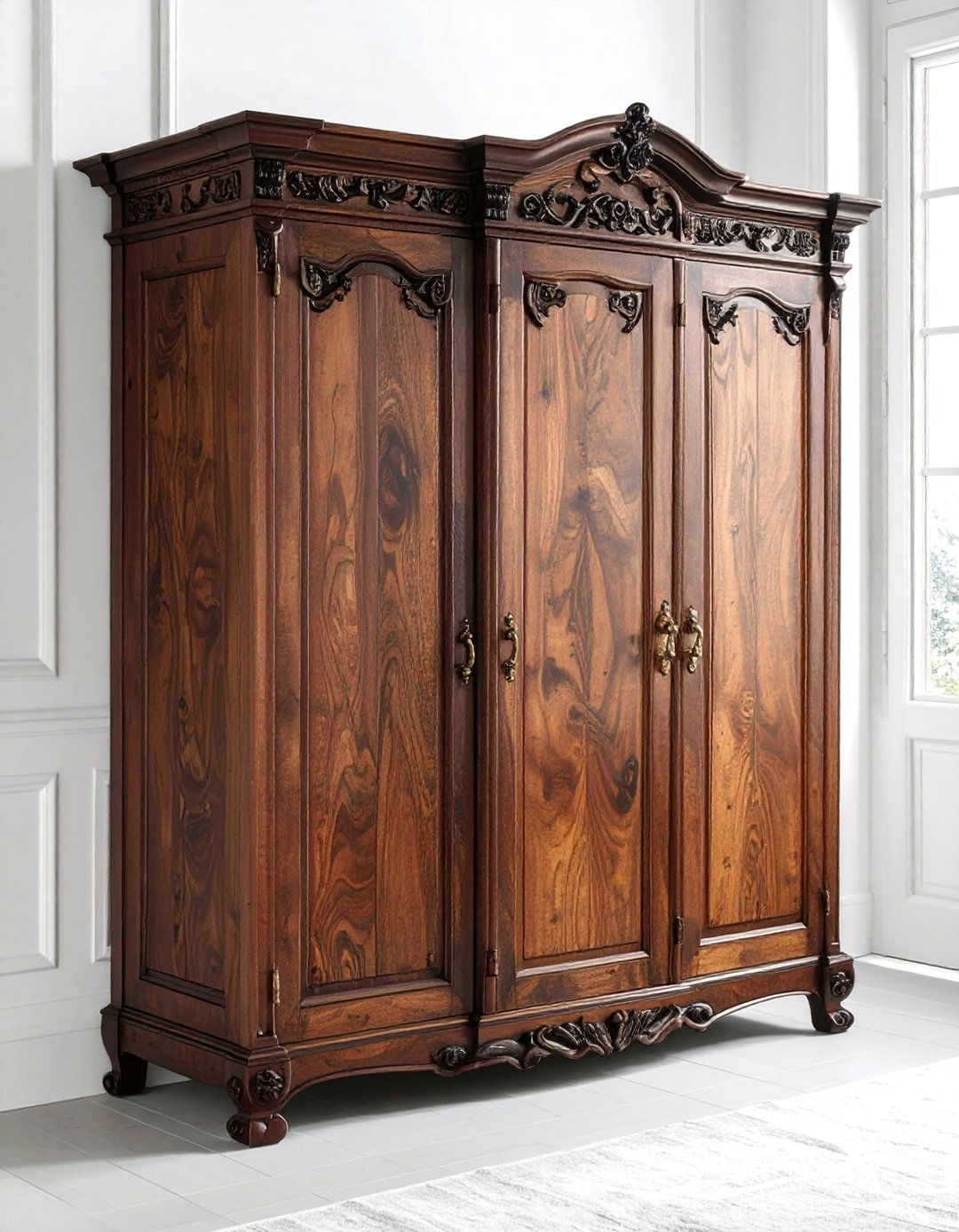 Corner Armoire - 30 bedroom corner storage ideas