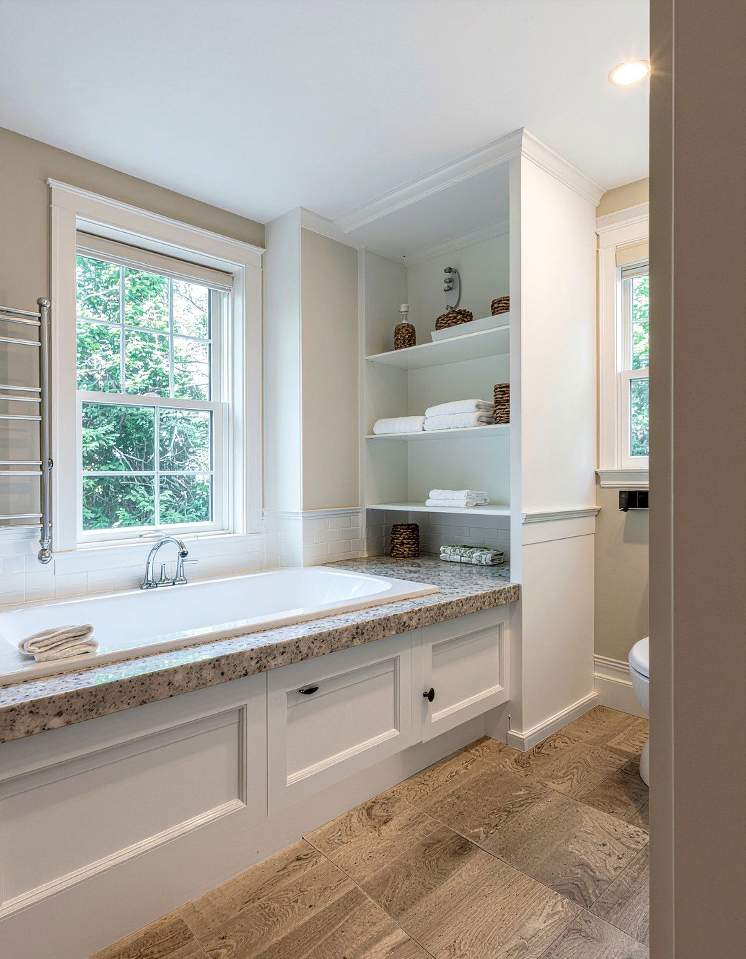 Corner Bathroom Built In - 30 bathroom millwork ideas