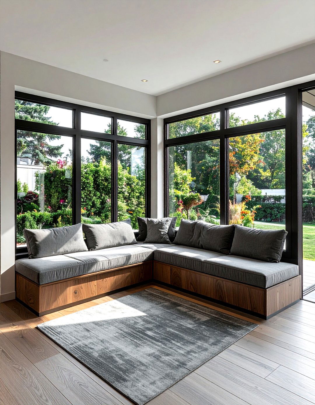 Corner Bay Window Setup - 30 living room bay window ideas