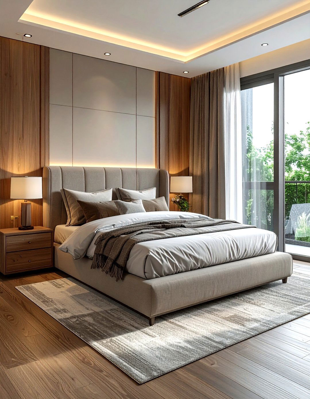 Corner Bed Arrangement - 30 bedroom space planning ideas