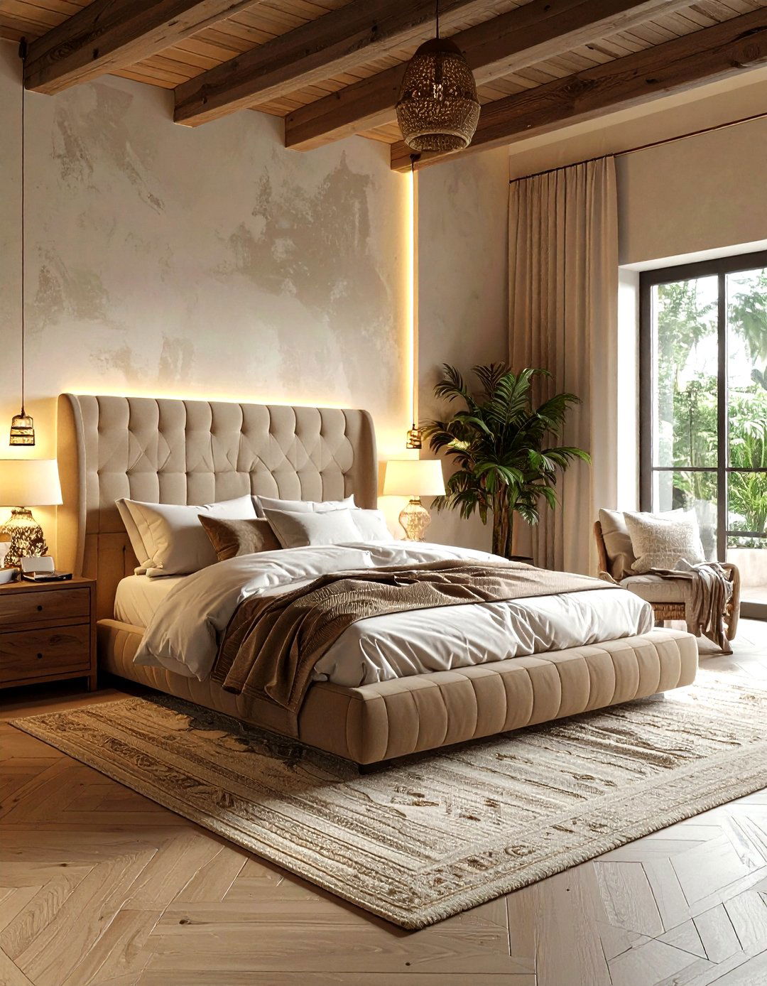 Corner Bed Placement - 30 compact bedroom ideas