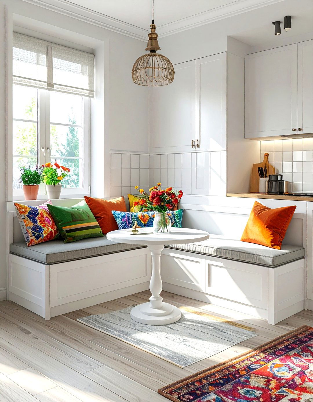 Corner Bench For Tight Kitchen - 30 oddly shaped dining room ideas