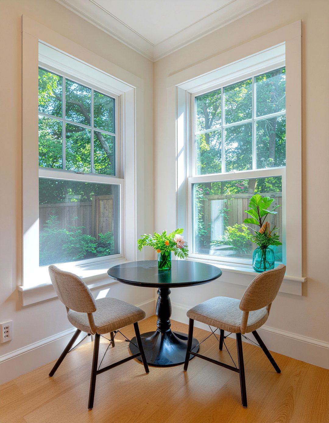 Corner Breakfast Nook - 30 rental dining room ideas