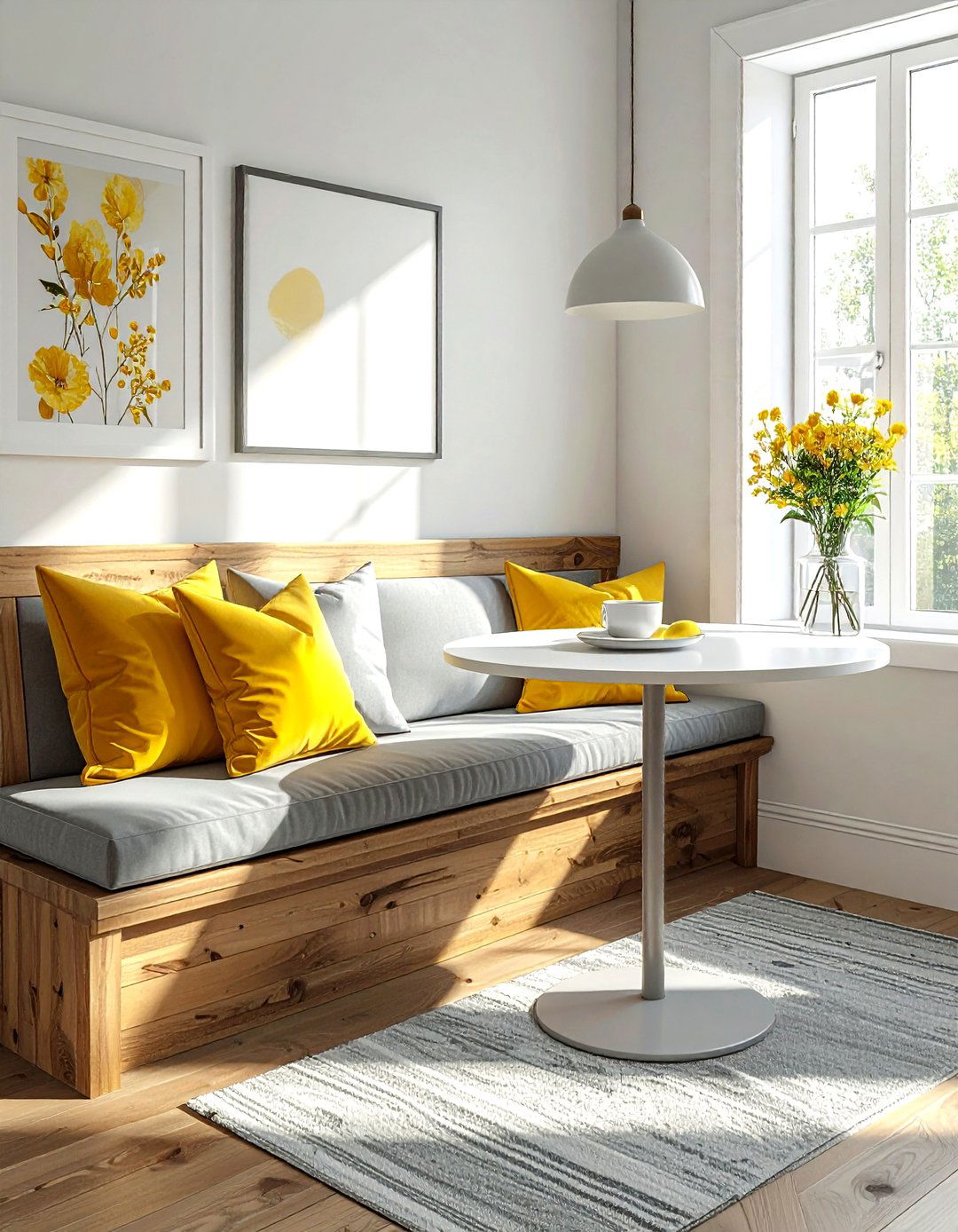 Corner Breakfast Nook - 30 compact dining room ideas