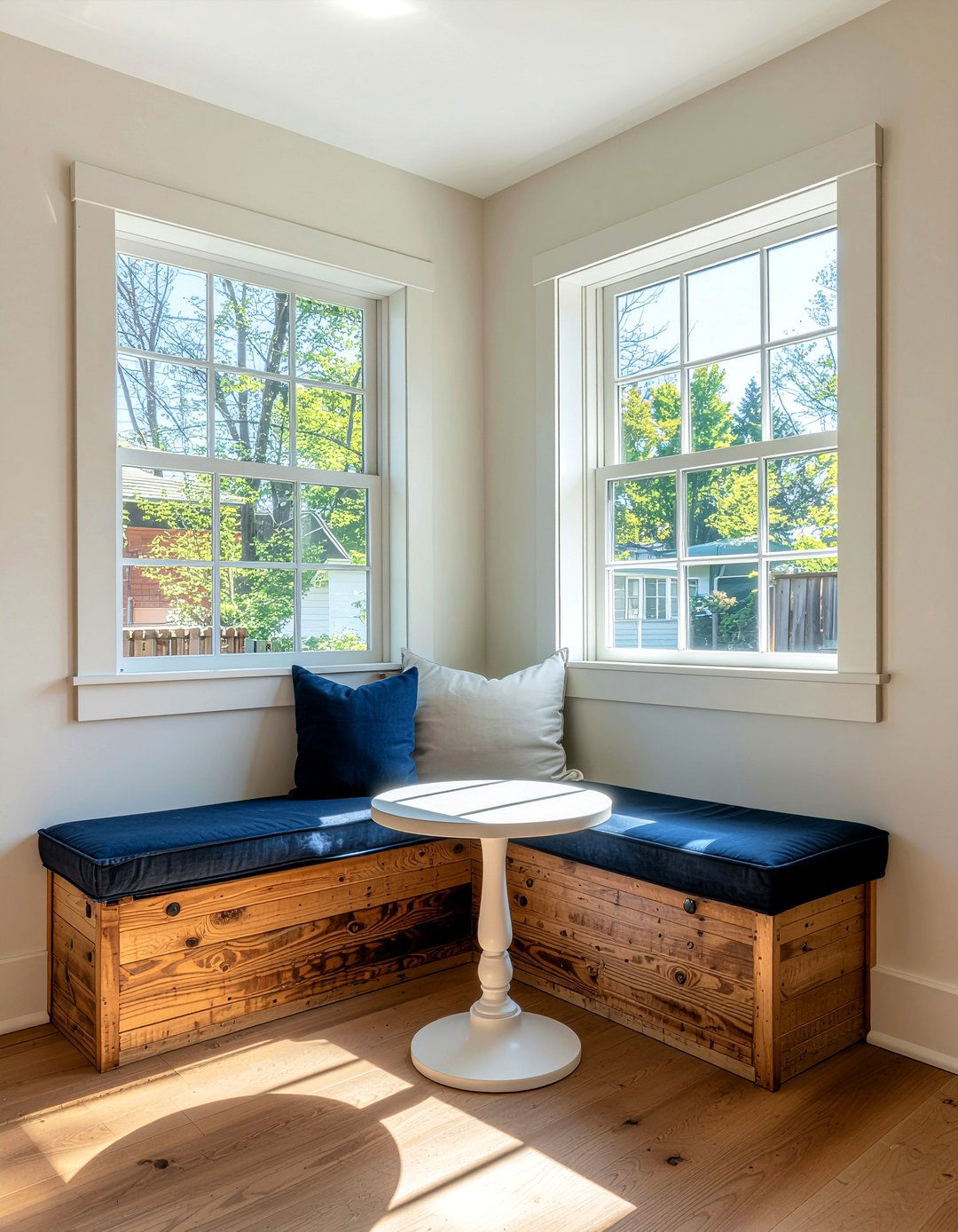 Corner Breakfast Nook - 30 kitchen bench seating ideas