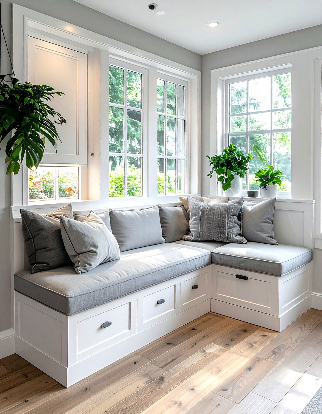 Corner Breakfast Nook - 30 kitchen corner storage ideas