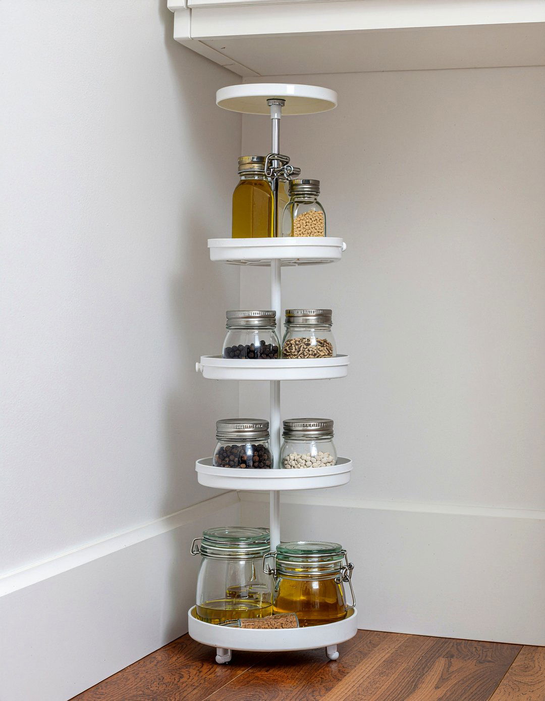 Corner Cabinet Lazy Susan - 30 kitchen cabinet organization ideas