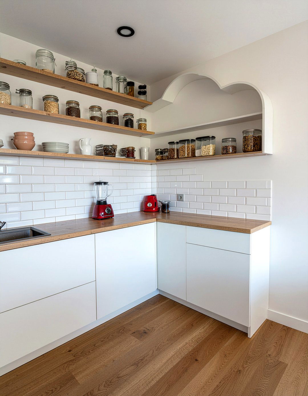 Corner Cabinet Smoothie Storage - 30 kitchen smoothie station ideas