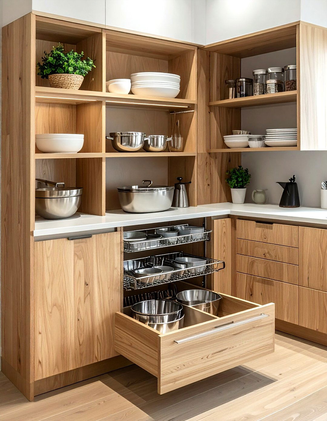 Corner Cabinet Solution - 30 kitchen closet organization