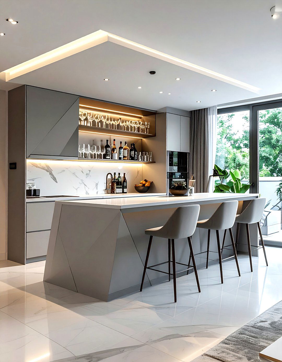 Corner Dining Room Bar - 30 dining room built-in bar ideas
