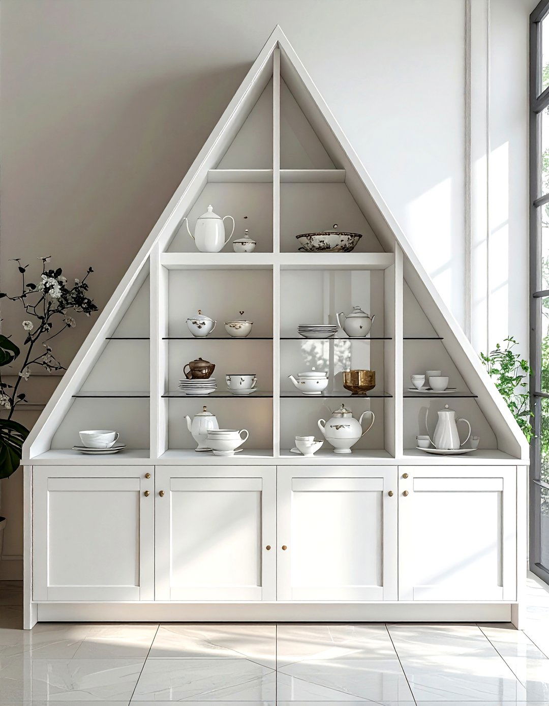 Corner Display Cabinet Unit - 30 dining room under bed storage ideas