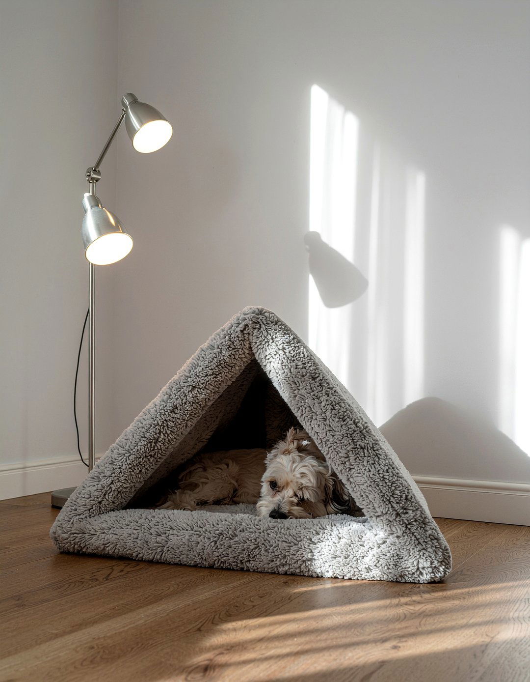Corner Dog Bed - 30 dog living room ideas