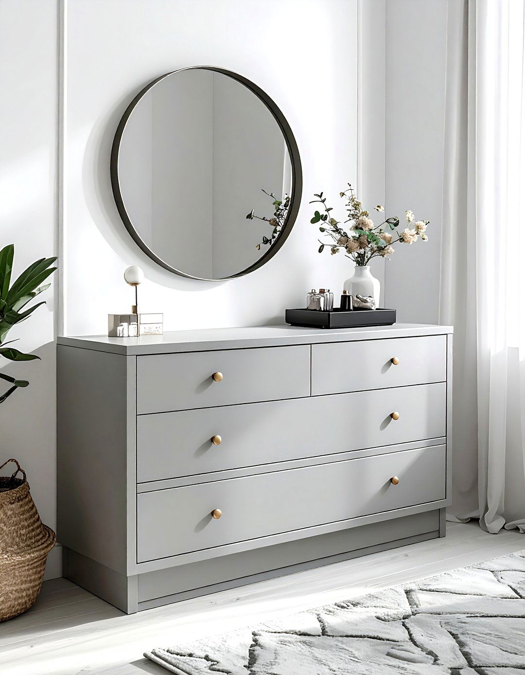 Corner Dresser - 30 bedroom corner storage ideas