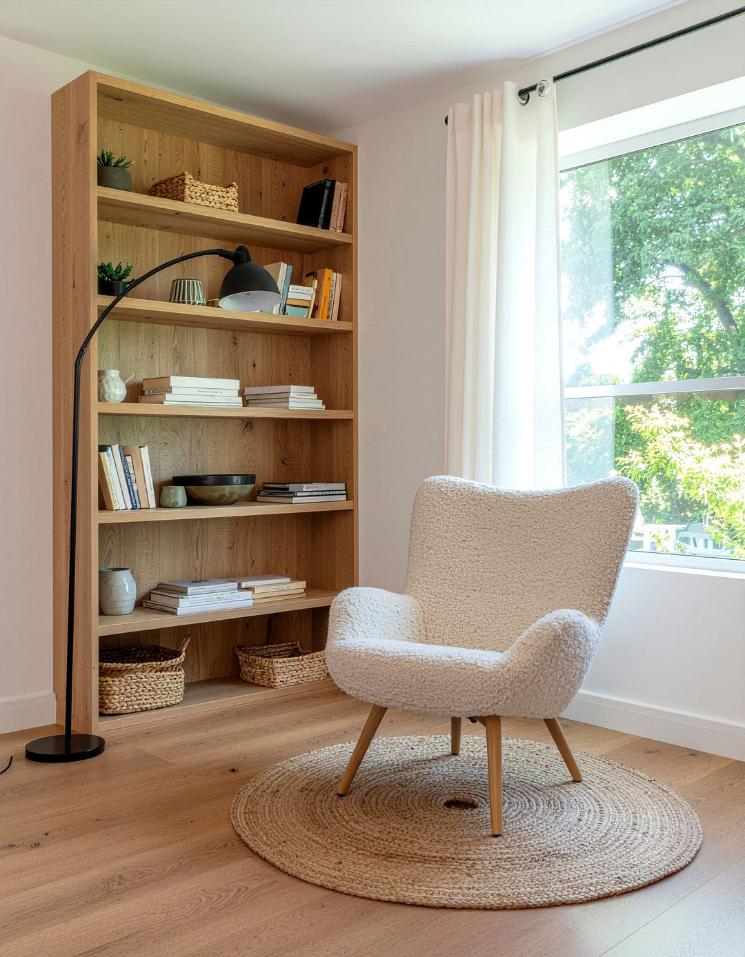 Corner Egg Chair - 30 living room egg chair ideas