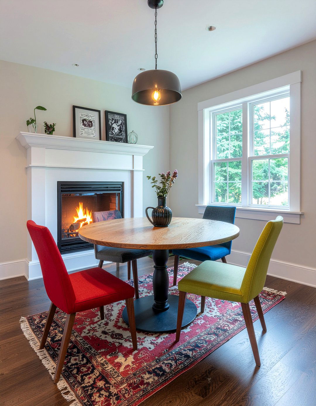 Corner Fireplace Dining Room - 30 firelit dining room ideas