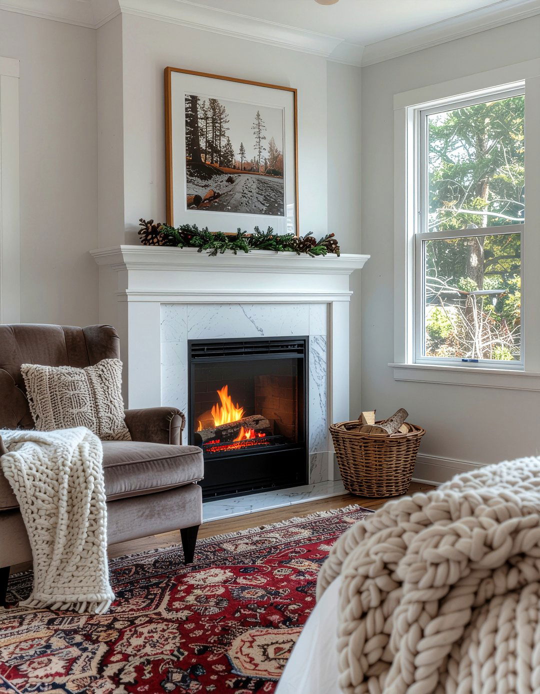 Corner Gas Fireplace - 30 bedroom gas fireplace ideas